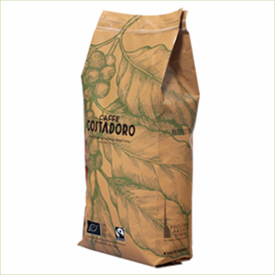 Actiepakket Biologische Koffiebonen + 2x Cappuccino kop en schotel - 