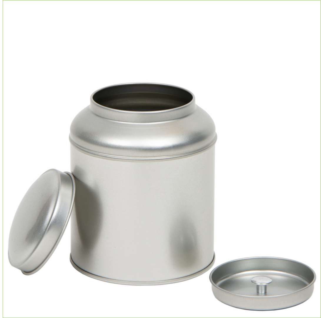 Zinn mit Deckel und innen Abdeckung groß, silber
