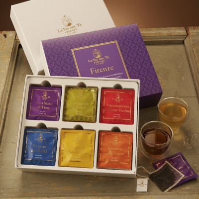 Theecadeau Geschenkdoos Firenze Paars
