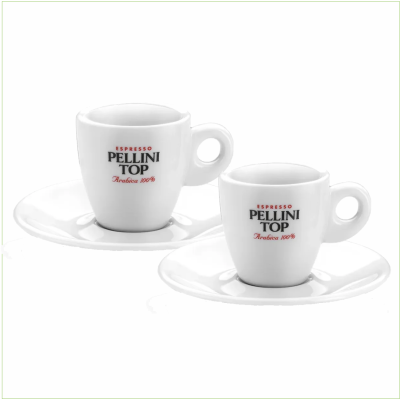 Pellini Espresso Kop & Schotel 2 stuks