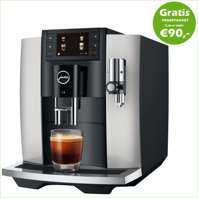 JURA E8 Platina (EC) + €90 Gratis proefpakket