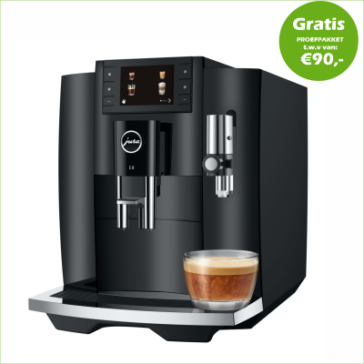 JURA E8 Piano Black + €90Gratis Proefpakket
