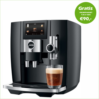 JURA J8 Piano Black (EA) + € 90 Gratis Proefpakket