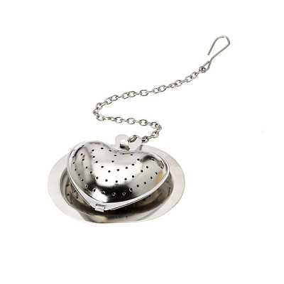 Theezeefje hart zilver