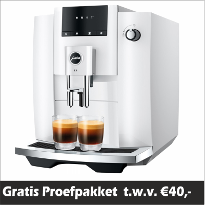 Jura E4 Piano White EUR 739, - und kostenlose Testverpackung jetzt Wettbewerbsgrad