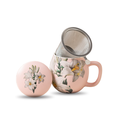 Luxuriöses Teeset in Rosa