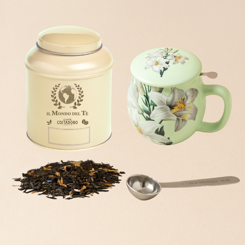 Luxuriöses Teeset in Mint