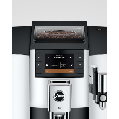 JURA E8 Chrome (EB) + Gratis Proefpakket