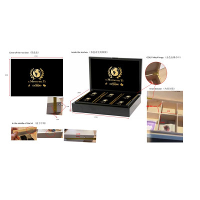 copy of Theedoos 6 vaks zwart