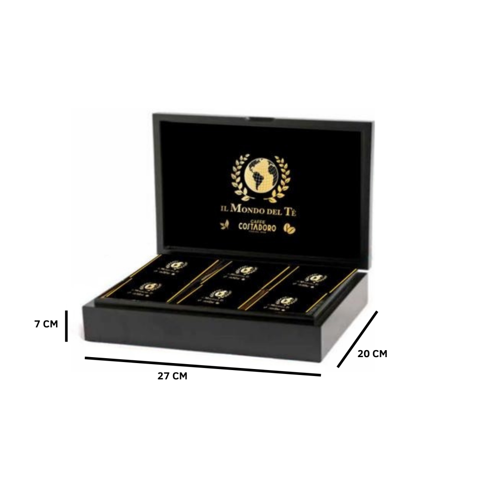 copy of Theedoos 6 vaks zwart