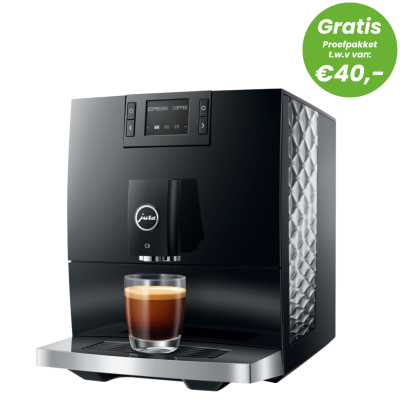 Jura C8 Piano Black + Gratis Proefpakket