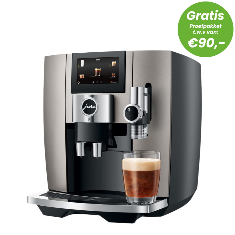JURA J8 Piano Black (EA) + € 90 Gratis Proefpakket