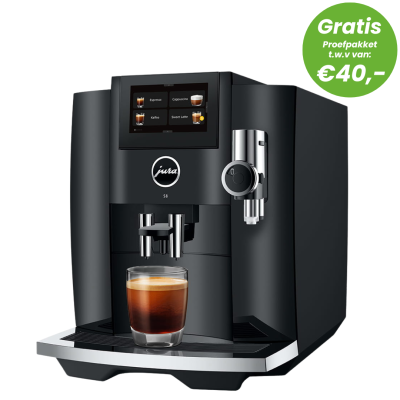 JURA S8 Piano Black (EB) + €90 Gratis Proefpakket